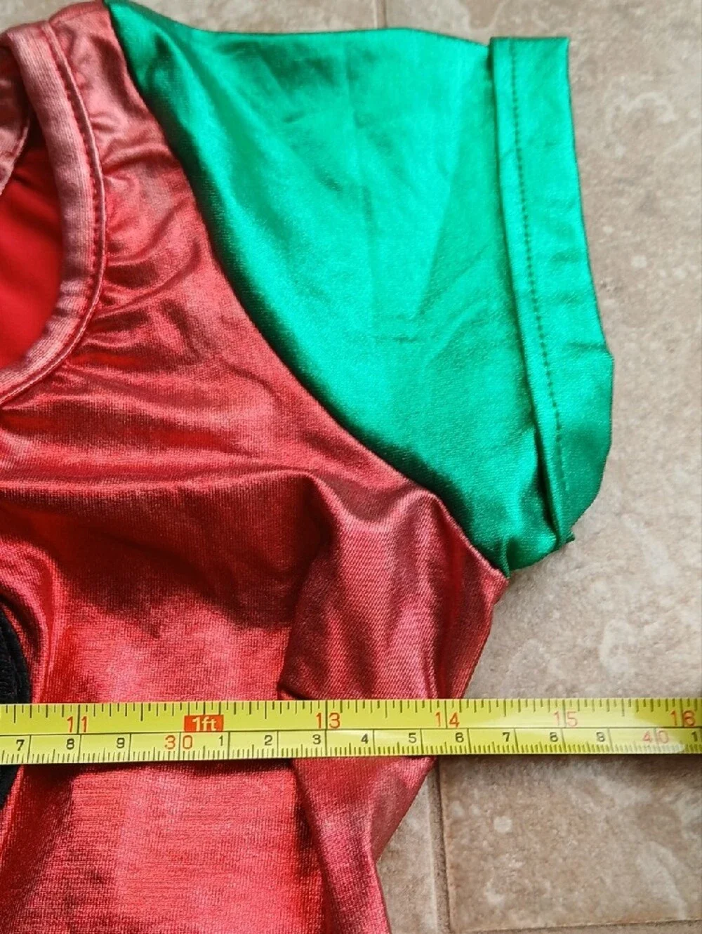 Teen Titan Robin Metallic Superhero Mini Dress Cosplay Halloween Costume